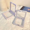 Jewelry Box Plastic Transparent Pe Film Suspension Simple Geometric Electroplated