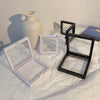 Jewelry Box Plastic Transparent Pe Film Suspension Simple Geometric Electroplated