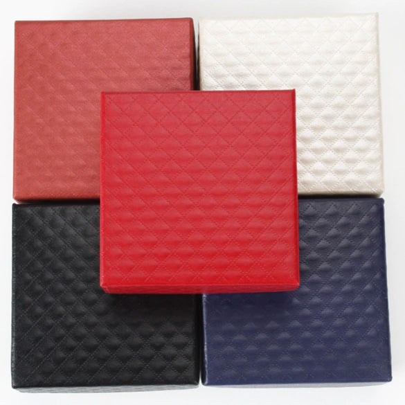 Jewelry Box Ring Box Pendant Necklace Packaging Paper Solid Color Leisure Style