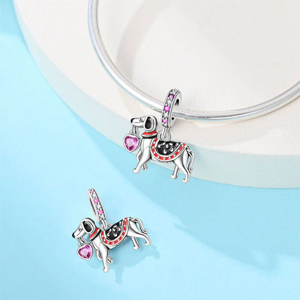 Jewelry Bracelet Accessories Copper Silver Plated Animal Charm Pendant Beads With Dripping Oil Design
