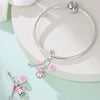 Jewelry Bracelet Accessories Copper Silver Plated Dumbbell Football Basketball Baseball Charm Beads Dripping Oil Design