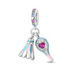 Jewelry Bracelet Accessories Copper Silver Plated Dumbbell Football Basketball Baseball Charm Beads Dripping Oil Design