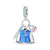 Jewelry Bracelet Accessories Copper Silver Plated Dumbbell Football Basketball Baseball Charm Beads Dripping Oil Design