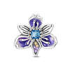 Jewelry Bracelet Accessories Copper Silverplated Iris Pansy Fourleaf Clover Charm Dripping Oil Style