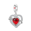 Jewelry Bracelet Accessories Heartshaped Hot Air Balloon Rose Pendant Zircon Copper Silverplated Dripping Oil Design