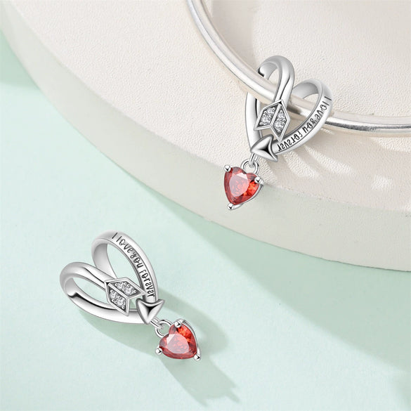 Jewelry Bracelet Accessories Heartshaped Hot Air Balloon Rose Pendant Zircon Copper Silverplated Dripping Oil Design