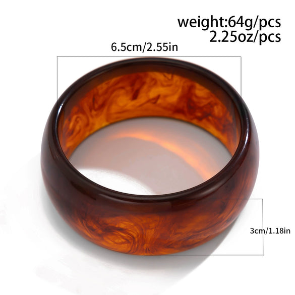 Jewelry Bracelet Acrylic Retro Round Polishing