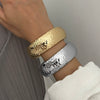 Jewelry Bracelet Alloy Geometric Hammered Hand Electroplated Women's