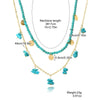 Jewelry Bracelet And Necklace Mixed Material Ball Chain Ushape Geometric Electroplating For Women