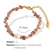 Jewelry Bracelet And Necklace Set 316L Stainless Steel Beaded Regular Chain Electroplating Design