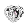 Jewelry Bracelet Copper Silverplated Heart Musical Notes Fireworks Mermaid Charm Pendant Beads Dripping Oil Style