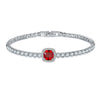 Jewelry Bracelet Copper Zircon Glass Geometric Fashion Luxury Microinlaid