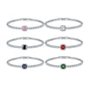 Jewelry Bracelet Copper Zircon Glass Geometric Fashion Luxury Microinlaid