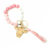 Jewelry Bracelet Keychain Cowboy Style Wood Bull Head Tassel Pendant