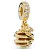 Jewelry Bracelet Metal Inlaid Rhinestone Beaded Pendant With Totem Pattern And Electroplating Treatment
