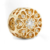 Jewelry Bracelet Metal Inlaid Rhinestone Beaded Pendant With Totem Pattern And Electroplating Treatment