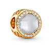 Jewelry Bracelet Metal Inlaid Rhinestone Beaded Pendant With Totem Pattern And Electroplating Treatment