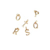 Jewelry Bracelet Necklace Accessories Copper Alloy Gold Plated Letter Pendant