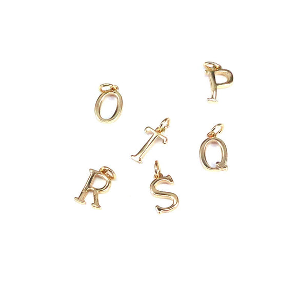 Jewelry Bracelet Necklace Accessories Copper Alloy Gold Plated Letter Pendant