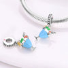 Jewelry Bracelet Necklace Accessories Heart Cup Pendant Copper Silver Plated Dripping Oil Style
