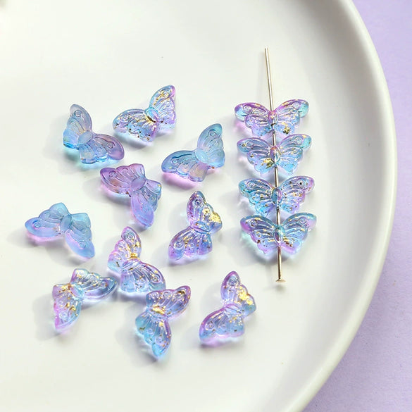 Jewelry Bracelet Necklace Hairpin Accessories Retro Butterfly Glazed Beads Handmade
