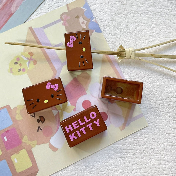 Jewelry Bracelet Necklace Mobile Phone Chain Beaded Accessories Plastic Resin Line Pattern Baking Paint Diy Handmade Cartoon Cute Bread Kitty Cat