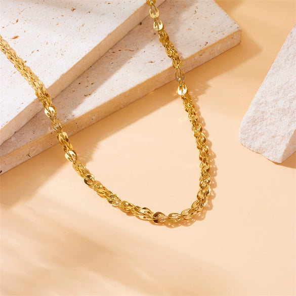 Jewelry Bracelet Necklace Suit Stainless Steel Gold Plated Fashion Simple Design Phoenix Tail Chain