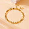 Jewelry Bracelet Necklace Suit Stainless Steel Gold Plated Fashion Simple Design Phoenix Tail Chain