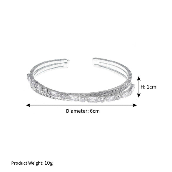 Jewelry Bracelet Rhinestone Cross Trendy Fine Allmatch Elastic