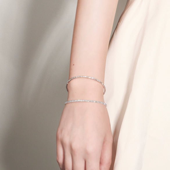 Jewelry Bracelet Rhinestone Cross Trendy Fine Allmatch Elastic