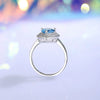 Jewelry Bracelet S925 Silver Water Drop Crystal Blue Zircon For Women Natural Diamond Style
