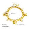 Jewelry Bracelet Titanium Steel Metal Pearl Butterfly Pendant Retro Simple Niche Design Unisex Electroplating