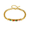 Jewelry Bracelet Titanium Steel Retro Style Electroplating