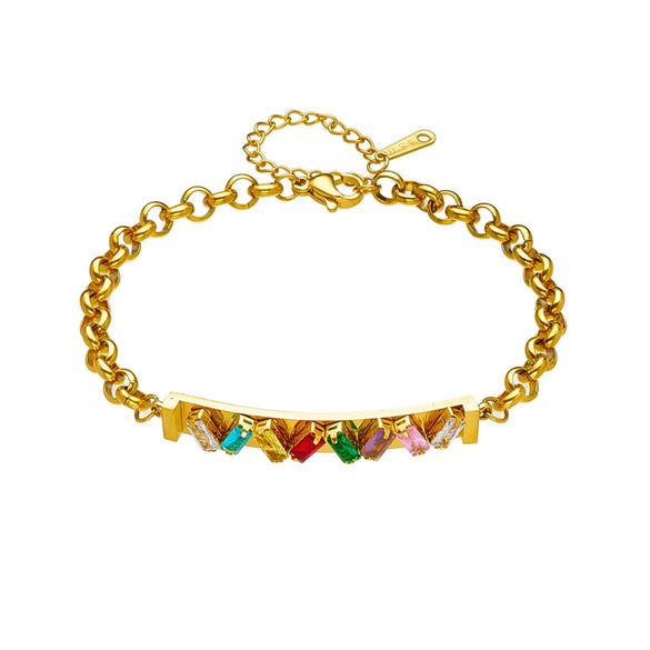 Jewelry Bracelet Titanium Steel Retro Style Electroplating
