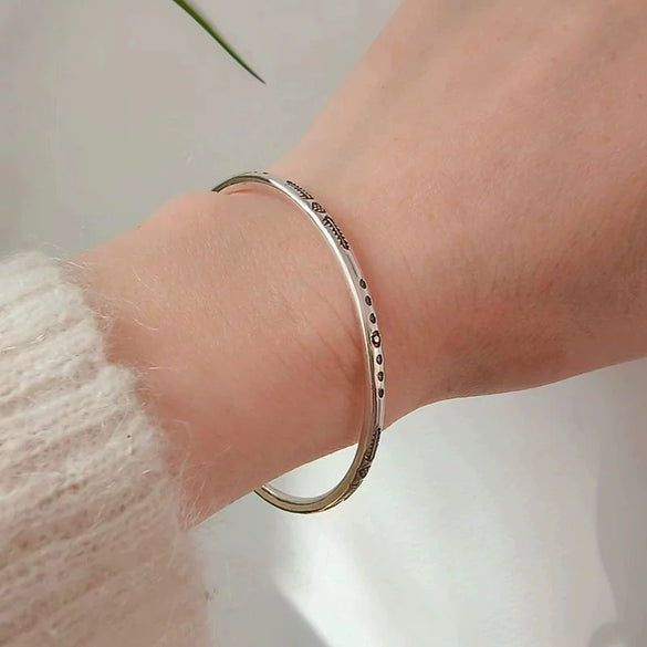 Jewelry Brass Open Adjustable Indian Feather Star Moon Totem Electroplated Bracelet For Men And Women