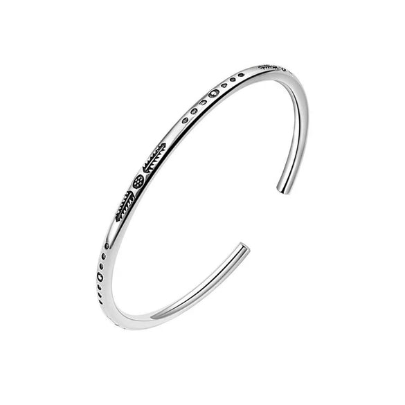Jewelry Brass Open Adjustable Indian Feather Star Moon Totem Electroplated Bracelet For Men And Women