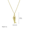 Jewelry Brass Pendant Necklace Ocean Fish Tropical Fish Animal Zodiac Electroplated