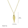 Jewelry Brass Pendant Necklace Ocean Fish Tropical Fish Animal Zodiac Electroplated