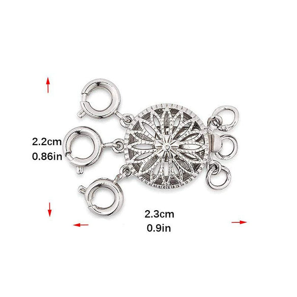Jewelry Buckle Necklace Copper Electroplated