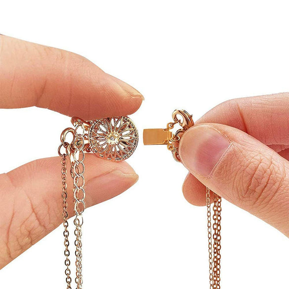 Jewelry Buckle Necklace Copper Electroplated