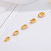Jewelry Buckle 225 Silver Inlaid Zirconia Round Minimalist Geometric Diy Handmade