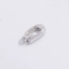 Jewelry Buckle 225 Silver Inlaid Zirconia Round Minimalist Geometric Diy Handmade