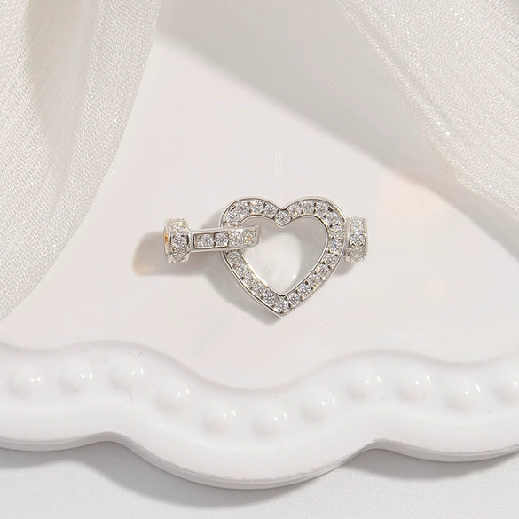 Jewelry Buckle Silver 925 Pearl Gourd Zirconia Fashion