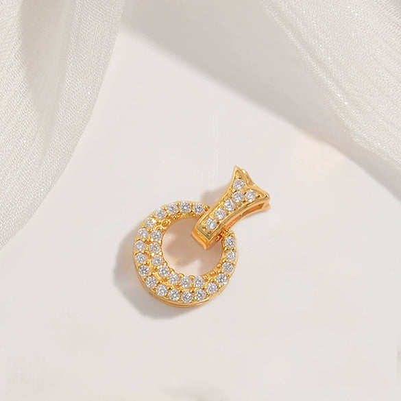 Jewelry Buckle Silver 925 Pearl Gourd Zirconia Fashion