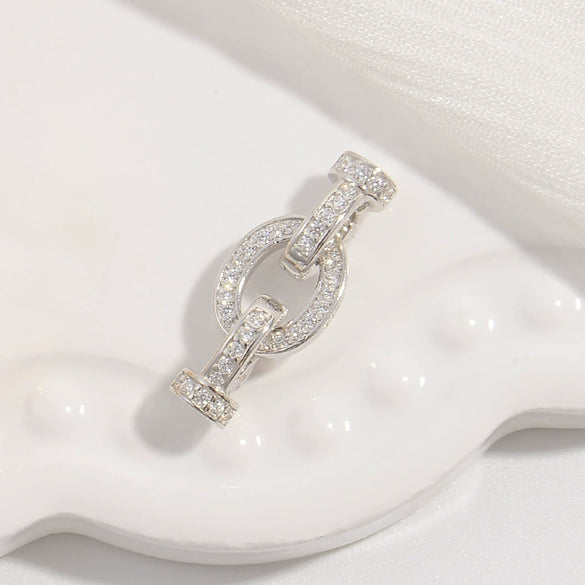 Jewelry Buckle Silver 925 Pearl Gourd Zirconia Fashion