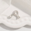Jewelry Buckle Silver 925 Pearl Gourd Zirconia Fashion