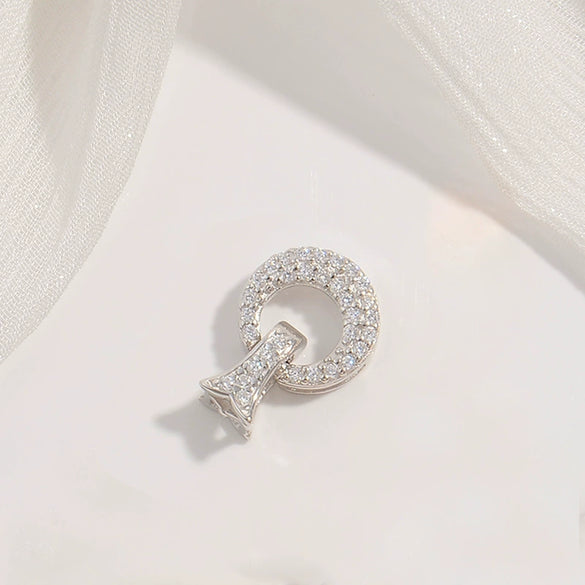 Jewelry Buckle Silver 925 Pearl Gourd Zirconia Fashion