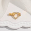 Jewelry Buckle Silver 925 Pearl Gourd Zirconia Fashion