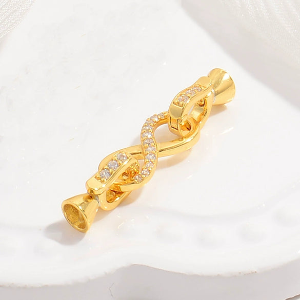 Jewelry Buckle Silver 925 Pearl Gourd Zirconia Fashion