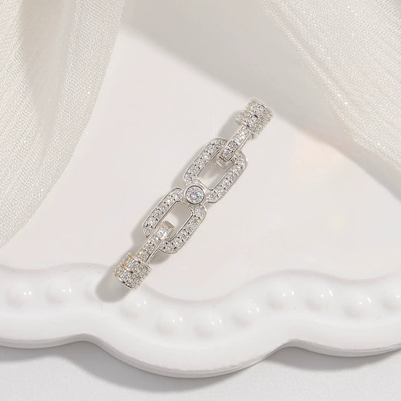 Jewelry Buckle Silver 925 Pearl Gourd Zirconia Fashion